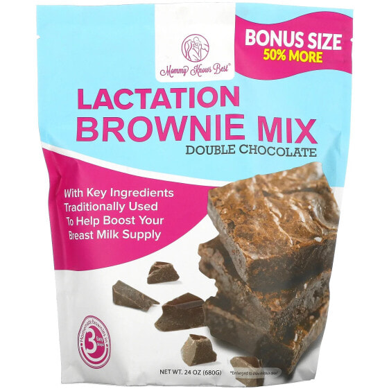 Lactation Brownie Mix, Double Chocolate, 24 oz (680 g)