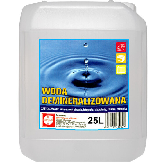 Вода дистиллированная очищенная Bomar WODA-DEM-25L