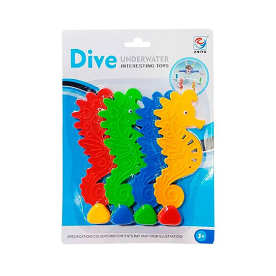 SOFTEE Sea Horse Diving Animals 4 Units