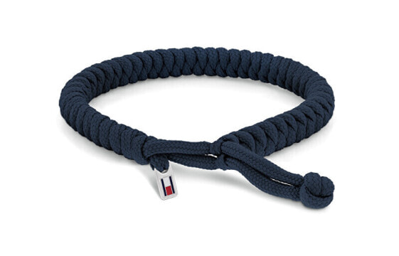 Blue nylon braided bracelet Alex 2790592