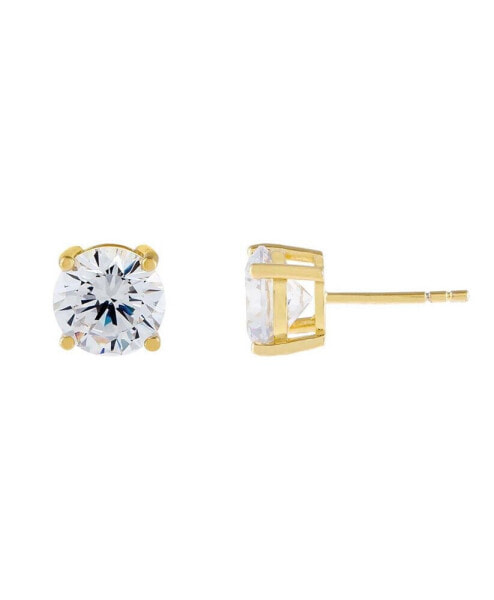 14K Gold over Sterling Silver Juliette Stud Earring