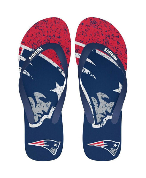 Men's and Women's New England Patriots Big Logo Flip-Flops