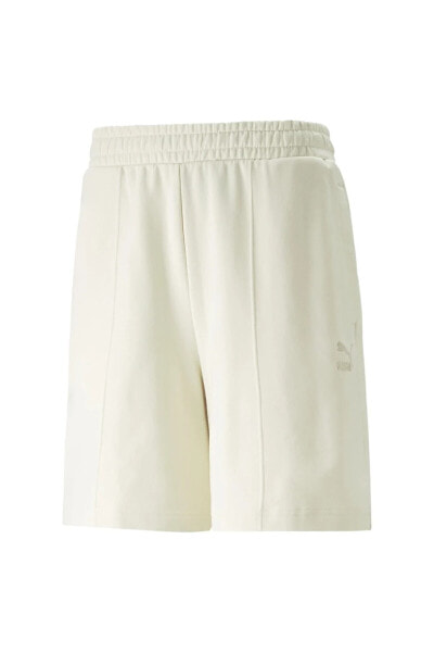 CLASSICS Pintuck Shorts 8" - Ekru Sweat Şort