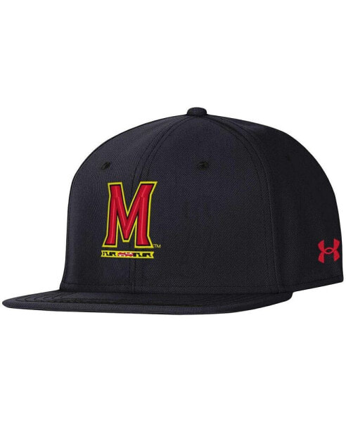 Men's Black Maryland Terrapins Baseball Fitted Hat