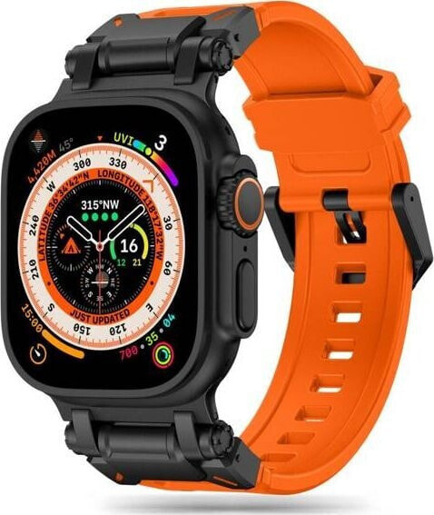 Tech-Protect Pasek Tech-Protect Delta Pro Apple Watch 4/5/6/7/8/9/SE/Ultra 42/44/45/49mm Orange/black