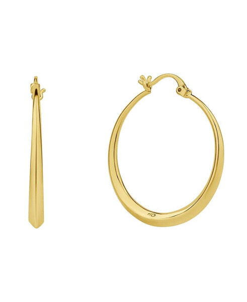 18K Gold Plated or Silver Plated Hoop Earring
