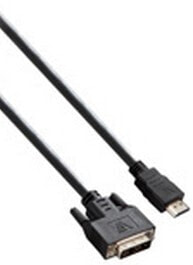 V7 HDMI DVI Cable (m/m) HDMI/DVI-D Dual Link black 2m - 2 m - DVI-D - HDMI - Nickel - Black - Male/Male