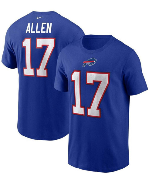 Men's Josh Allen Royal Buffalo Bills Name and Number T-shirt