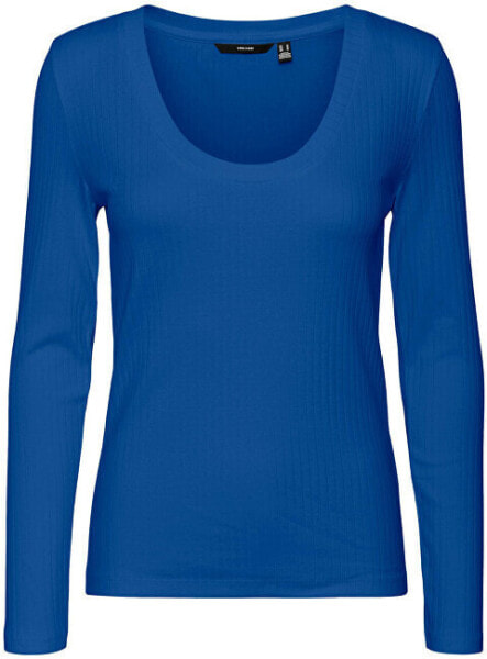 Лонгслив Vero Moda VMKISS Tight Fit Blue