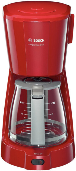 Кофеварка Bosch TKA3A034 - 1.25 л - Молотый кофе - 1100 Вт - Серый - Красный