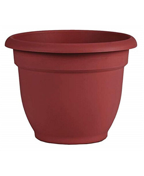 AP1213 Ariana Planter with Self-Watering Disk, Burnt Red - 12 inches