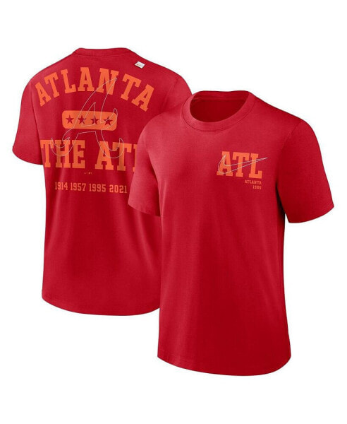 Men's Red Atlanta Braves Statement Game Over T-shirt