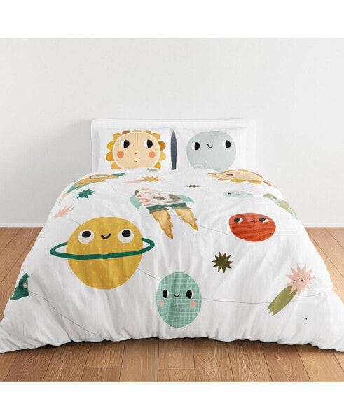Space Explorer 100% Cotton Duvet & Pillowcase Set - Full/Queen