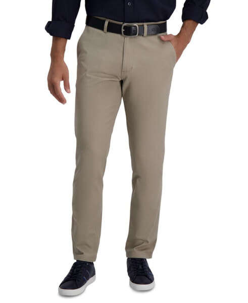 Men's Slim-Fit Motion Khaki Straight Flex Waistband Casual Pants