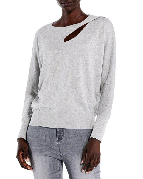 Nic+Zoe Petite Soft Sleeve Twist Sweater T-Shirt Women's Pl