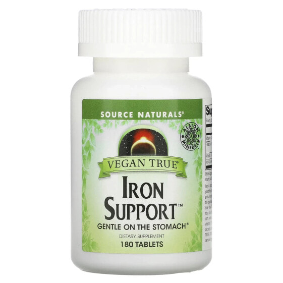 Vegan True, Iron Support, 180 Tablets