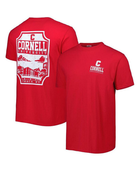 Men's Red Cornell Big Red Logo Campus Icon T-shirt