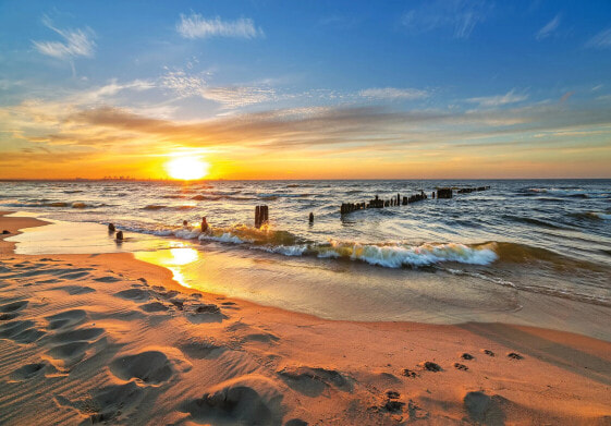 Vlies Fototapete Strand Meer Landschaft