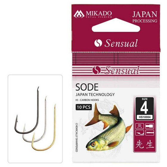 Крючок рыболовный Mikado Sensual Sode Spaded 4 размера