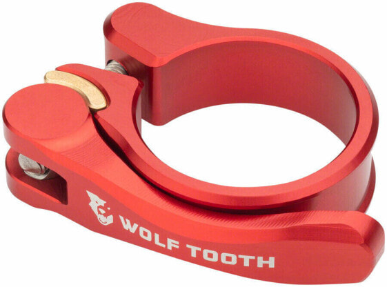 Зажим подседельной трубы быстросъемный Wolf Tooth Components - 28,6 мм, красный