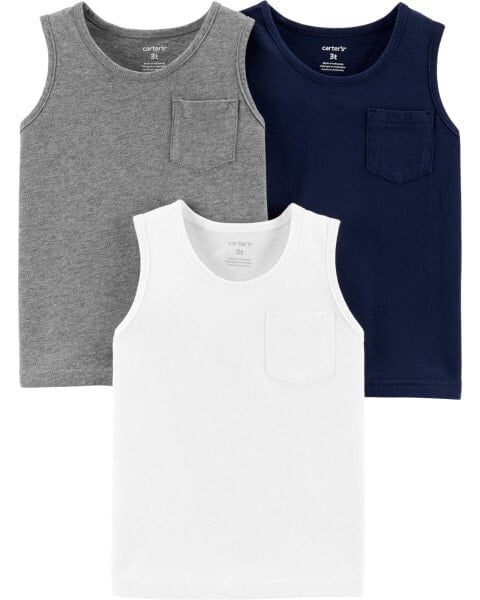 Baby 3-Pack Jersey Tanks 3M