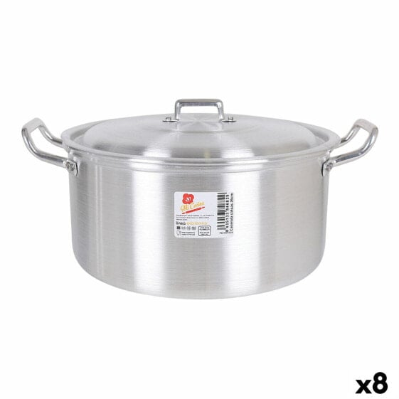 Кастрюля с крышкой из алюминия BB Cooking 33,5 х 28 х 15 см (8 штук)