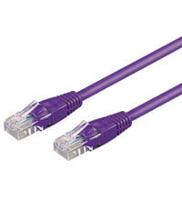 Goobay 2m 2xRJ-45 Cable - 2 m - RJ-45 - RJ-45 - Violet