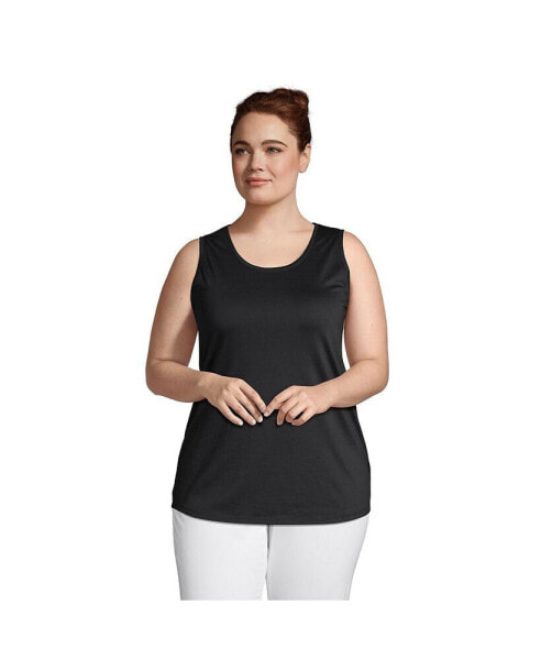 Plus Size Supima Cotton Tunic Tank Top