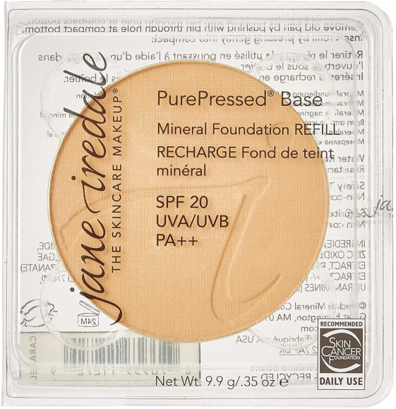 jane iredale Pressed Gesichtspuder Refill LSF20, Warm Silk natural, 1er Pack (1 x 9.9 g)