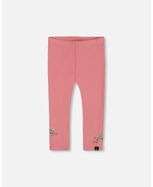 Big Girls Super Soft Brushed Rib Leggings Light Pink