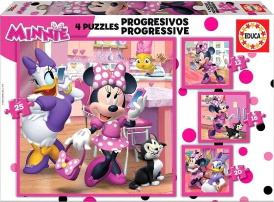 Educa Puzzle 12+16+20+25 Myszka Minnie/Daisy G3