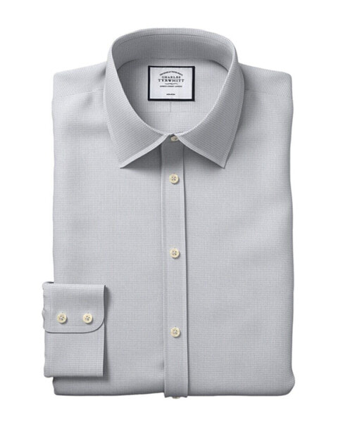 Charles Tyrwhitt Non-Iron Mini Herringbone Slim Fit Shirt Men's