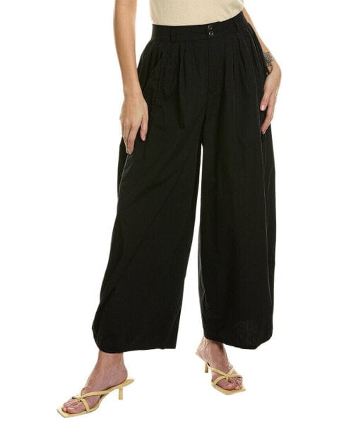 Ag Jeans Hadley High-Rise Pleated Culotte Women's Black 26