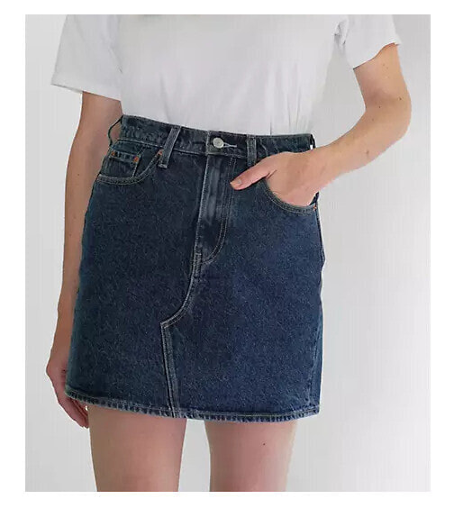 Levi's Denim High Rise Waisted Deconstructed Jean Skirt Women's size 24 New