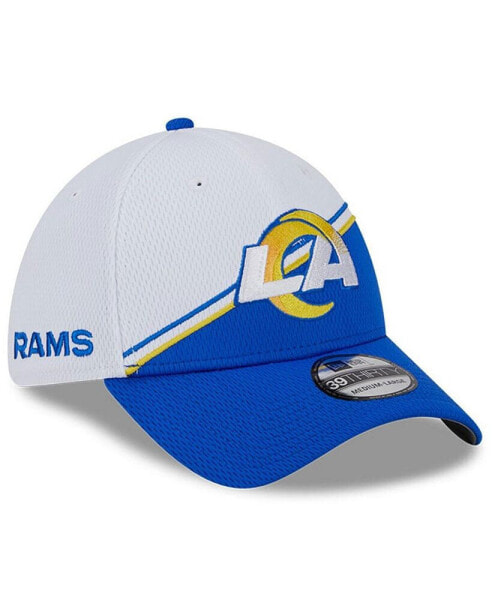 Men's White, Royal Los Angeles Rams 2023 Sideline 39THIRTY Flex Hat