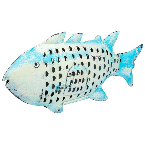 Decorative Figure Alexandra House Living Blue Mango wood Fish 10 x 28 x 62 cm