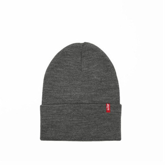 Шапка спортивная Levi's Slouchy Red Tab Beanie Regular темно-серая One size