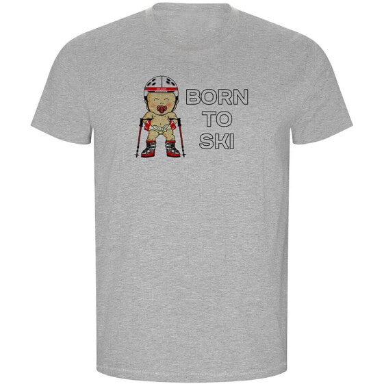 KRUSKIS Born To Ski ECO short sleeve T-shirt