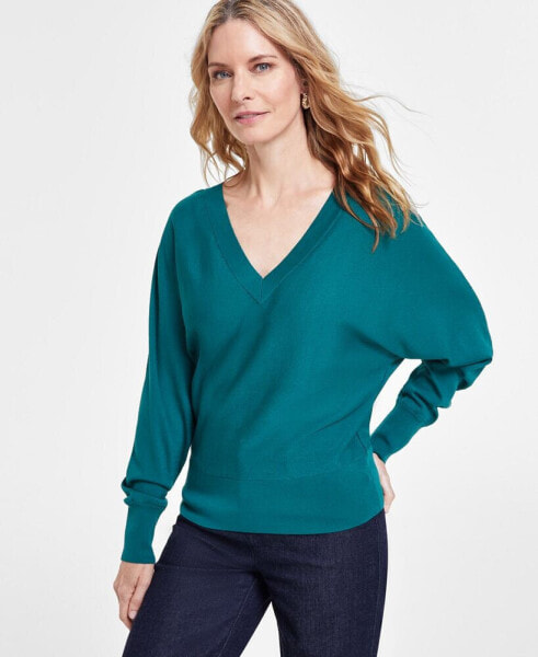 Women's V-Neck Sweater, Created for Macy's