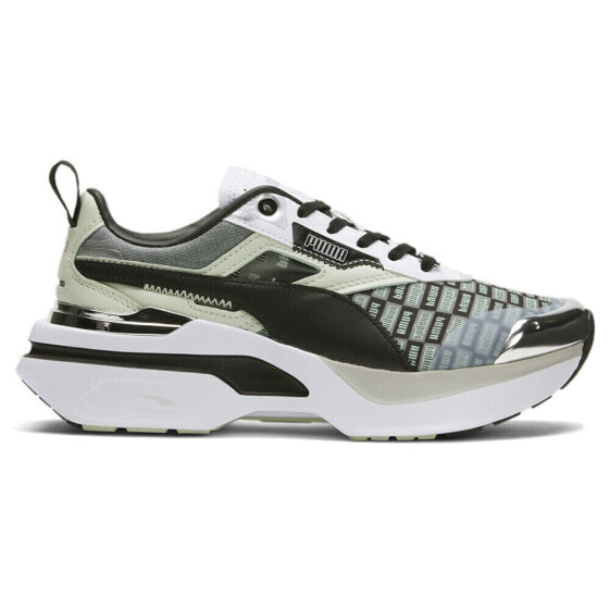 Puma Lqs X Kosmo Rider Lace Up Womens Black, Green, White Sneakers Casual Shoes