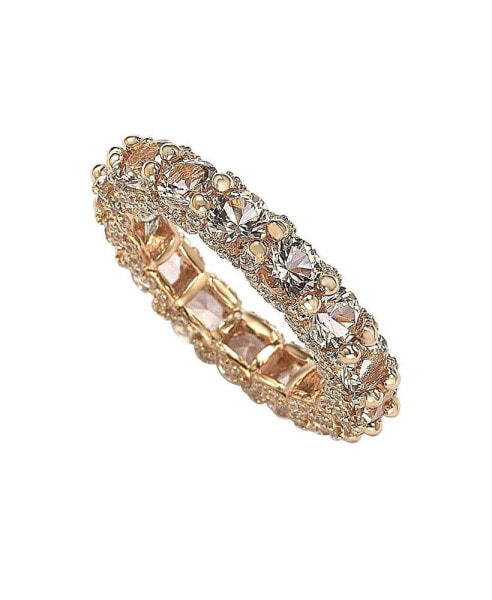 Кольцо Suzy Levian New York Sterling Silver Cubic Zirconia Pave Eternity Band