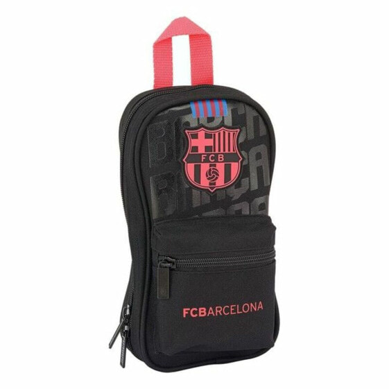 Пенал-рюкзак F.C. Barcelona Чёрный 12 x 23 x 5 cm (33 Предметы)