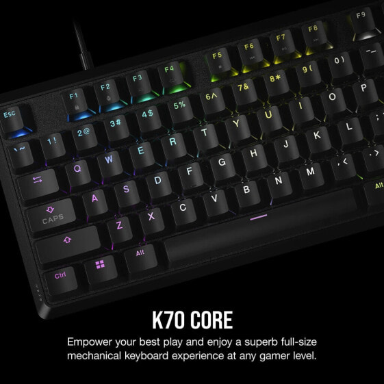 Corsair K70 CORE RGB Mechanical Gaming Keyboard + with Wrist rest
