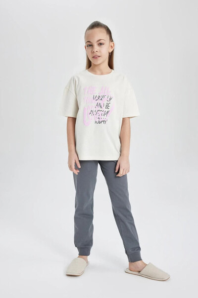 Kız Çocuk Baskılı Kısa Kollu Pijama Takımı C1951a824sp