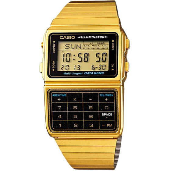 Часы унисекс Casio DATABANK CALCULATOR GOLD