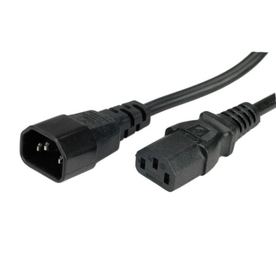 ROLINE Monitor Power Cable 1.0 m - 1 m - C14 coupler - C13 coupler - 250 V - 10 A