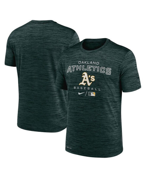 Men's Green Oakland Athletics Authentic Collection Velocity Practice Performance T-shirt