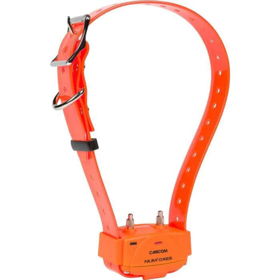 NUM'AXES - Nur Halsband - CANICOM - mit orangefarbenem Kunststoff und neonorangefarbenem Armband