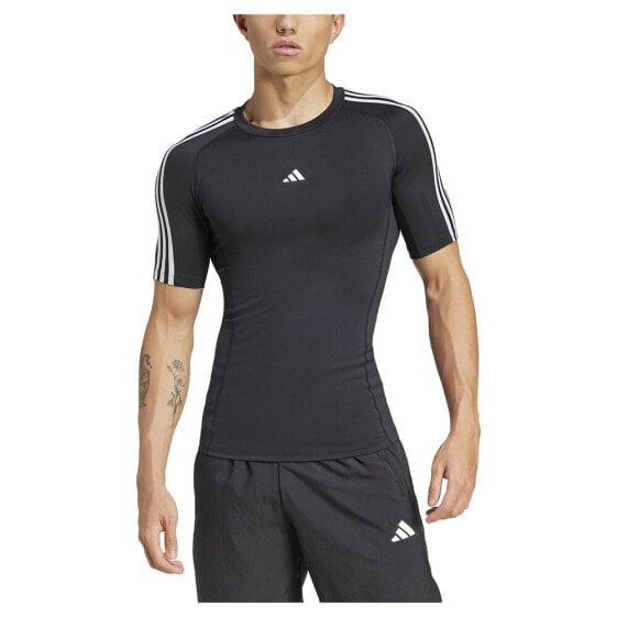 ADIDAS Techfit 3 Stripes short sleeve T-shirt