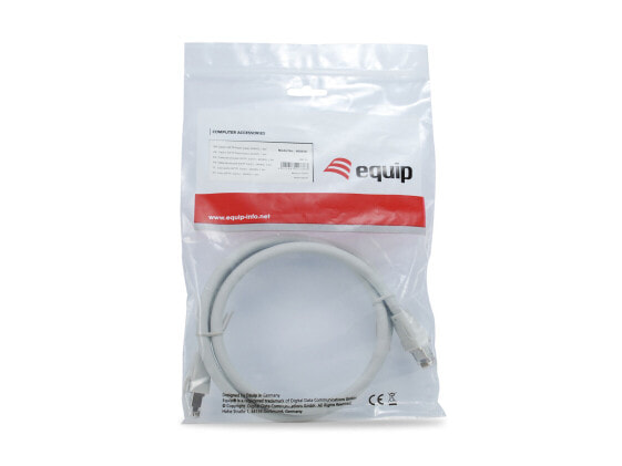Equip Cat 8.1 S/FTP (PIMF) Patch Cable - LSOH - 1.0m - Grey - 1 m - Cat8.1 - S/FTP (S-STP) - RJ-45 - RJ-45